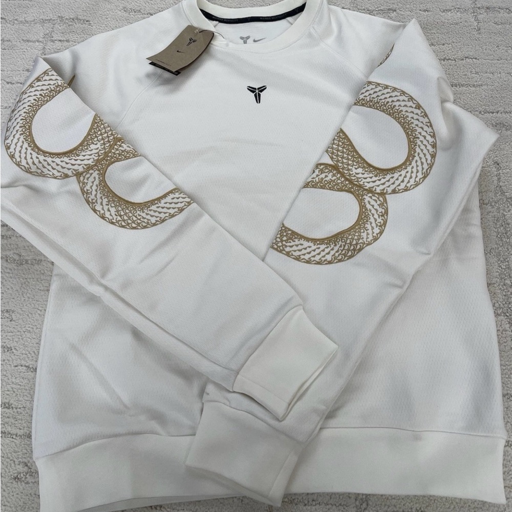 Nike Kobe Year of Mamba Therma Crewneck White HQ4697-133 Men Size 3XL NEW